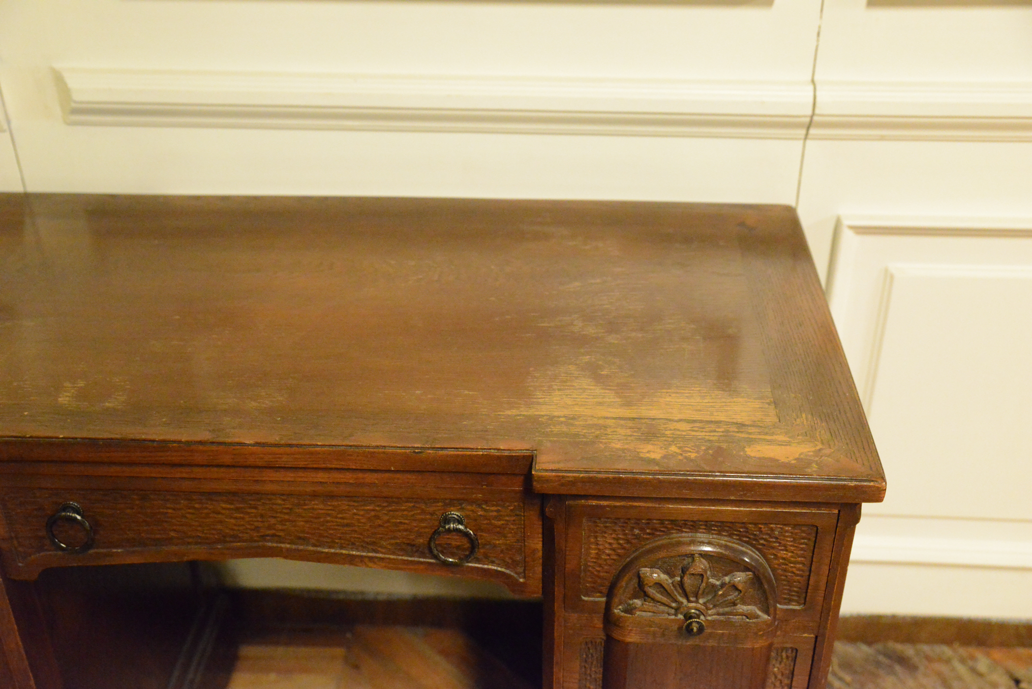 Vintage Romweber Viking Oak Desk