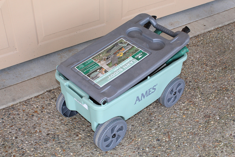 Ames Lawn Buddy Planters Cart with Shears and Gloves