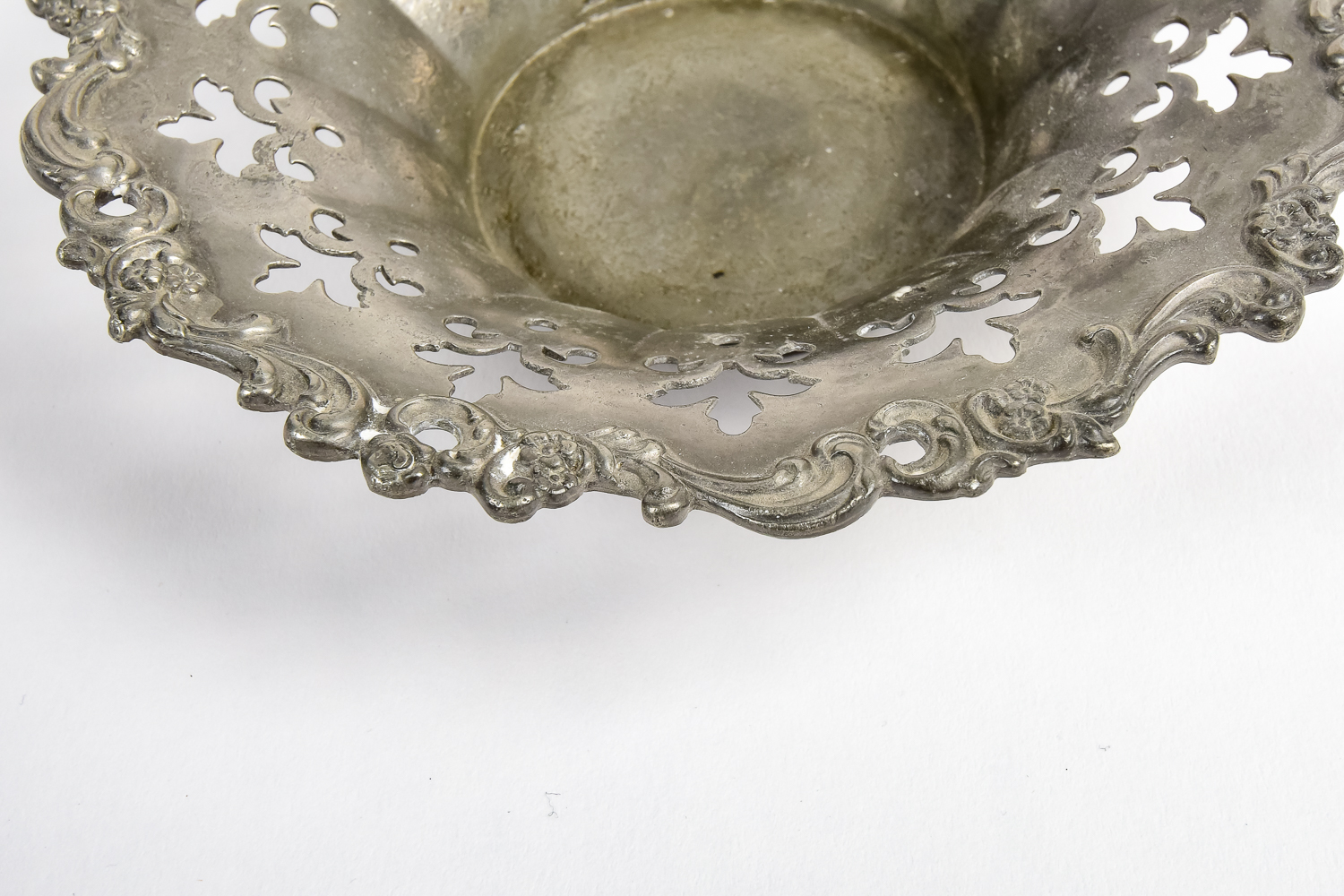 Antique Copper and Brass Pitcher and Silver Plated Dish