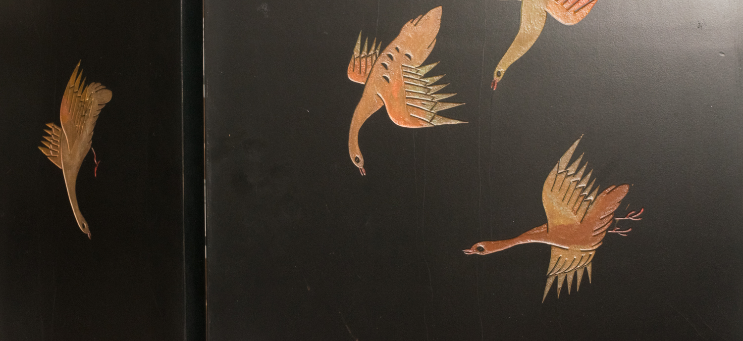 Asian Carved Wood Room Divider