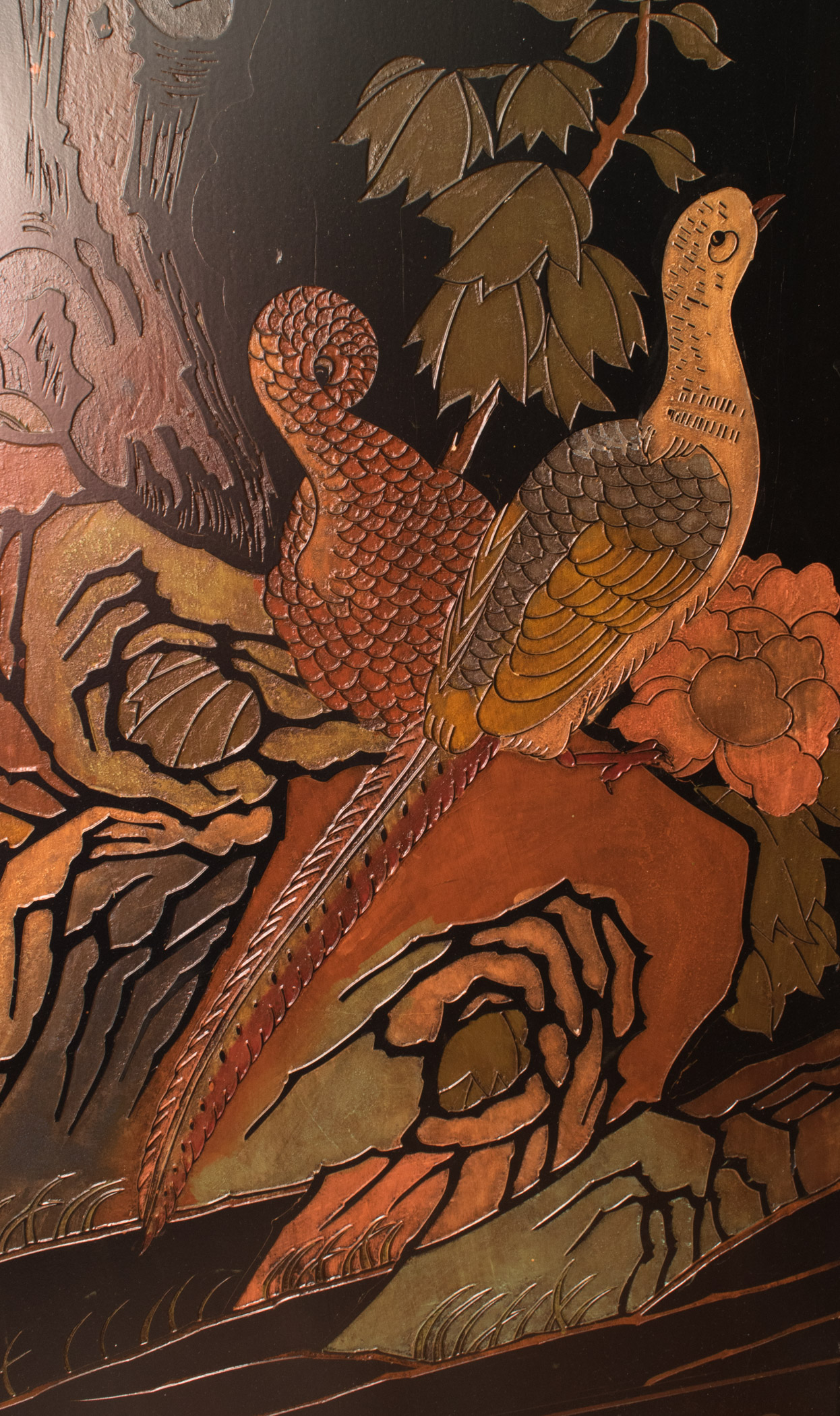 Asian Carved Wood Room Divider