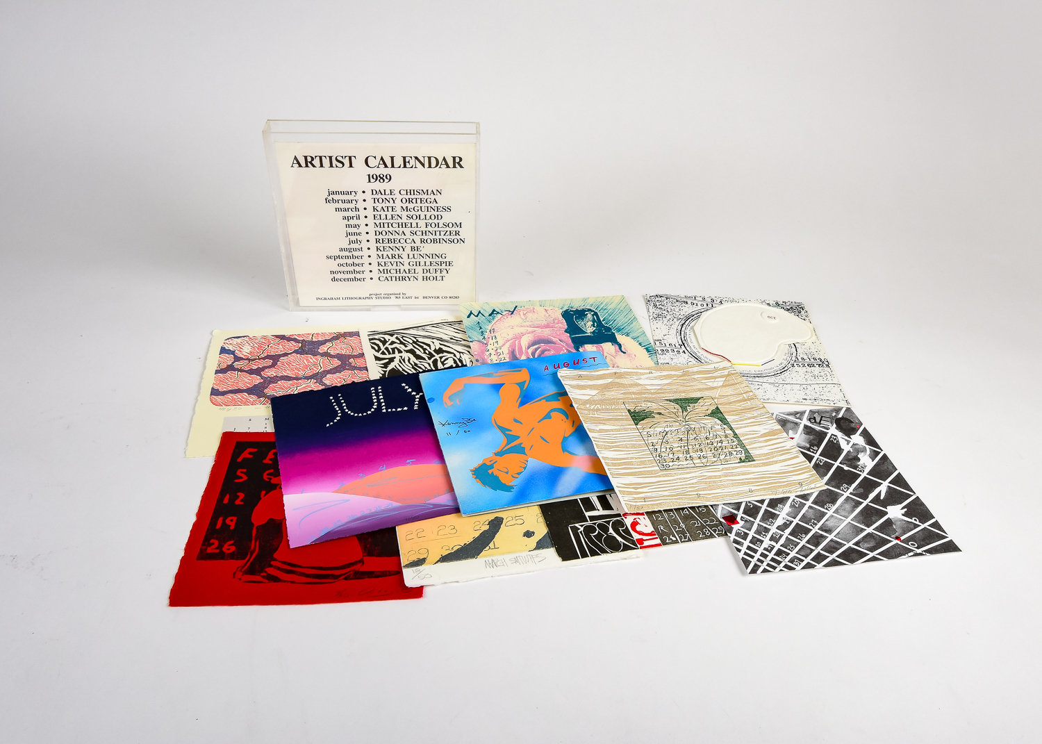 Scarce 1989 Signed Limited Edition Calendar Prints