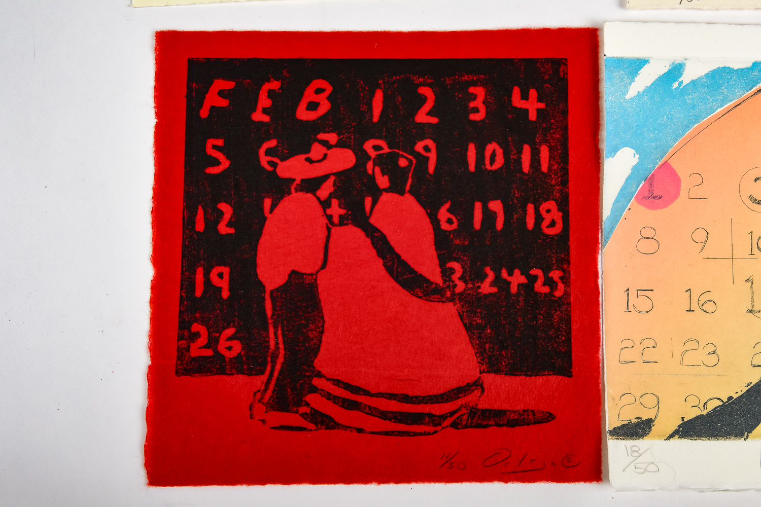 Scarce 1989 Signed Limited Edition Calendar Prints