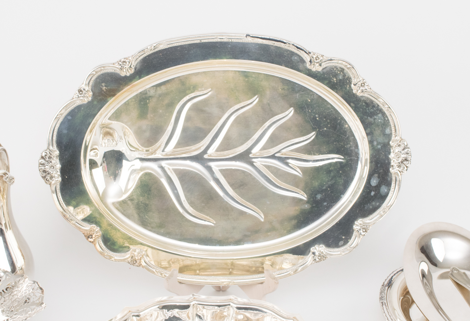 Collection of Silver Plate Serving Pieces
