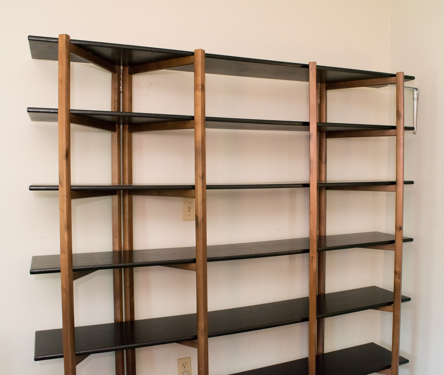Contemporary Walnut Bookcase