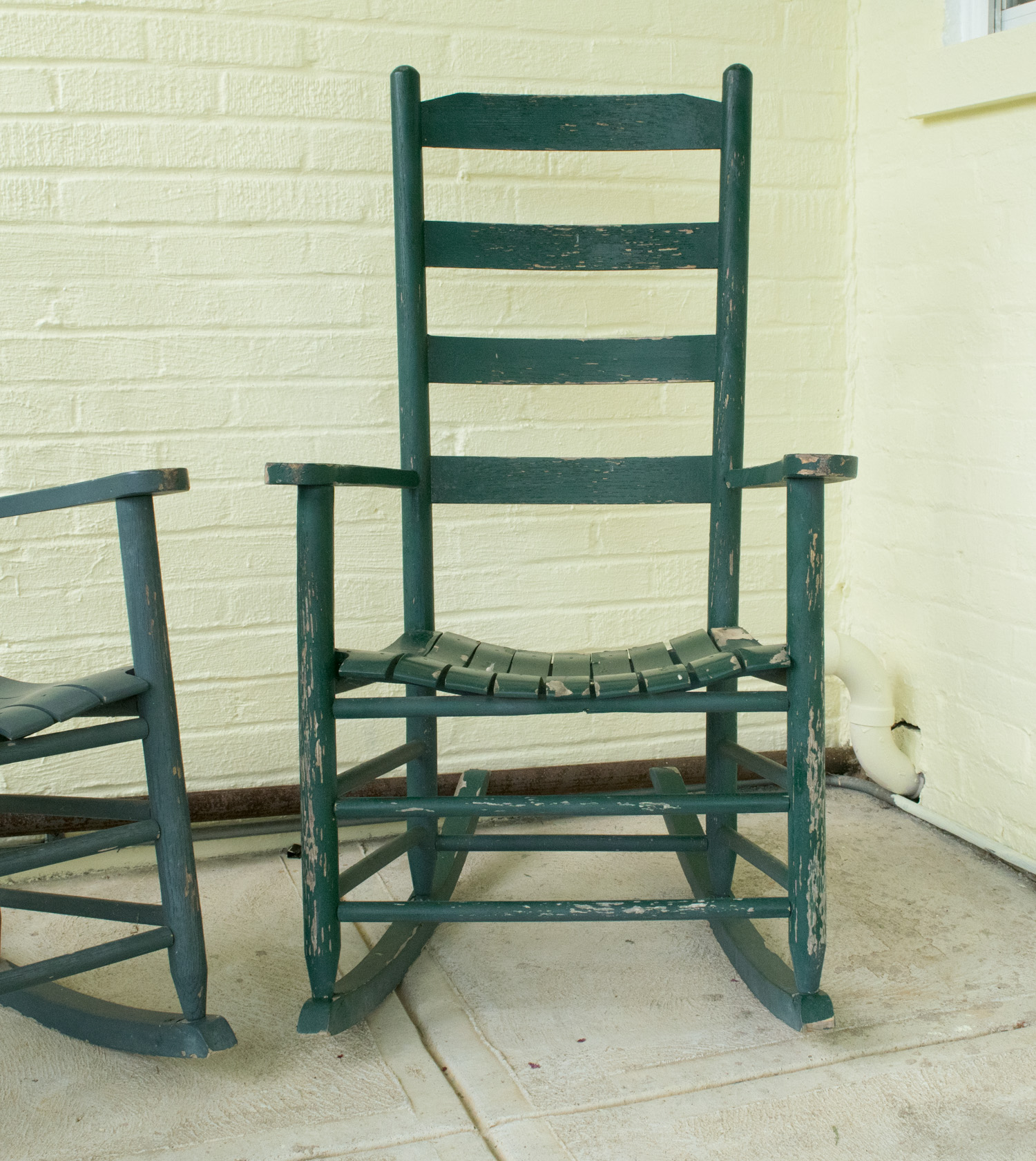 Pair of Ladder Back Rocking Chairs
