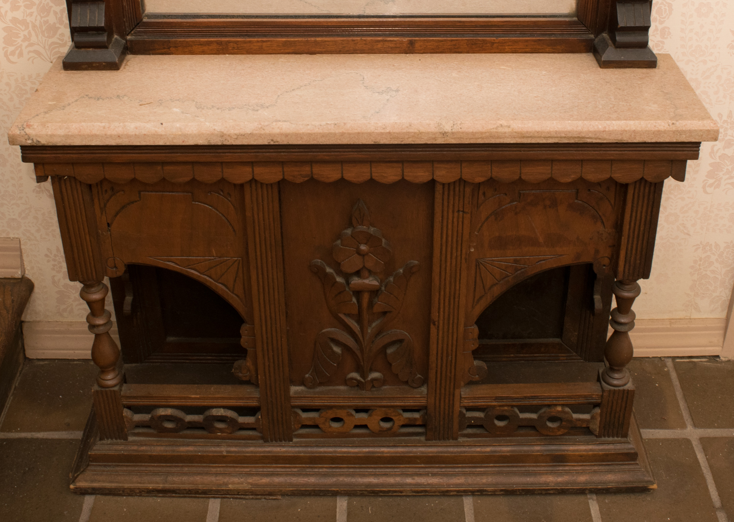 Eastlake Mahogany Pier Mirror Circa 1890's