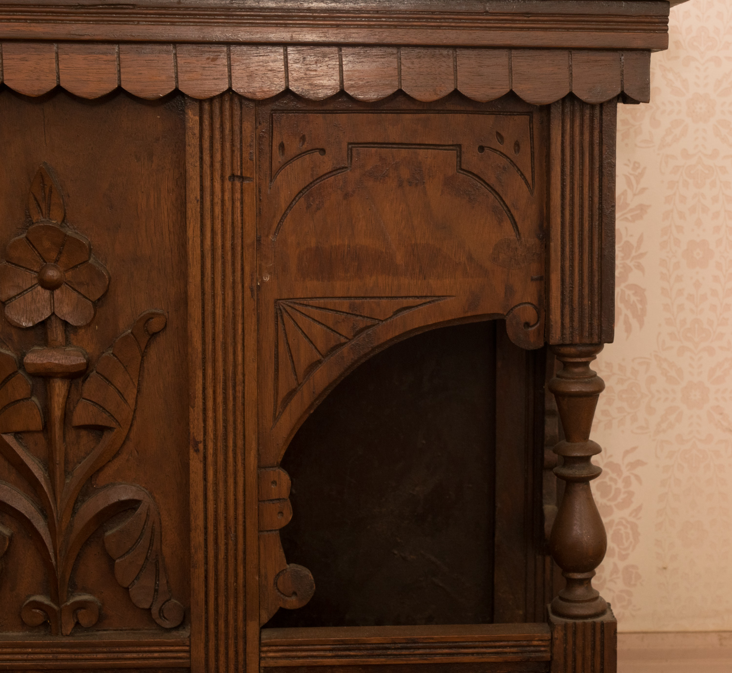 Eastlake Mahogany Pier Mirror Circa 1890's