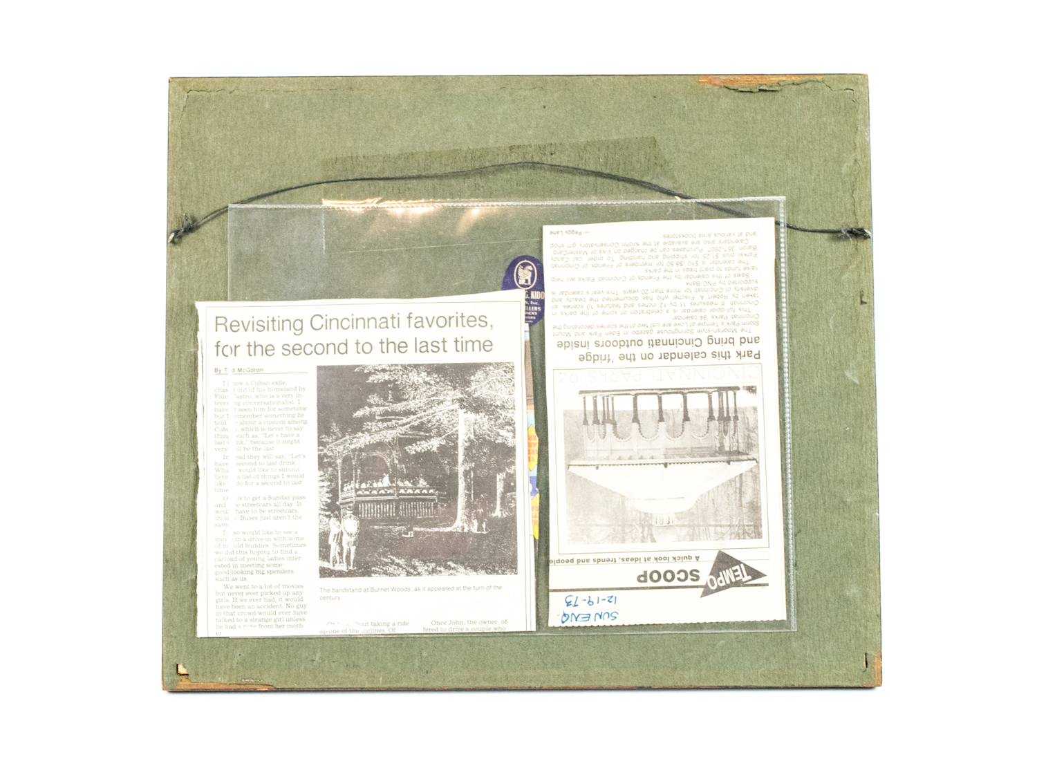 Black and White Photograph of Ault Park, Cincinnati Ohio Photographed By Paul Briol