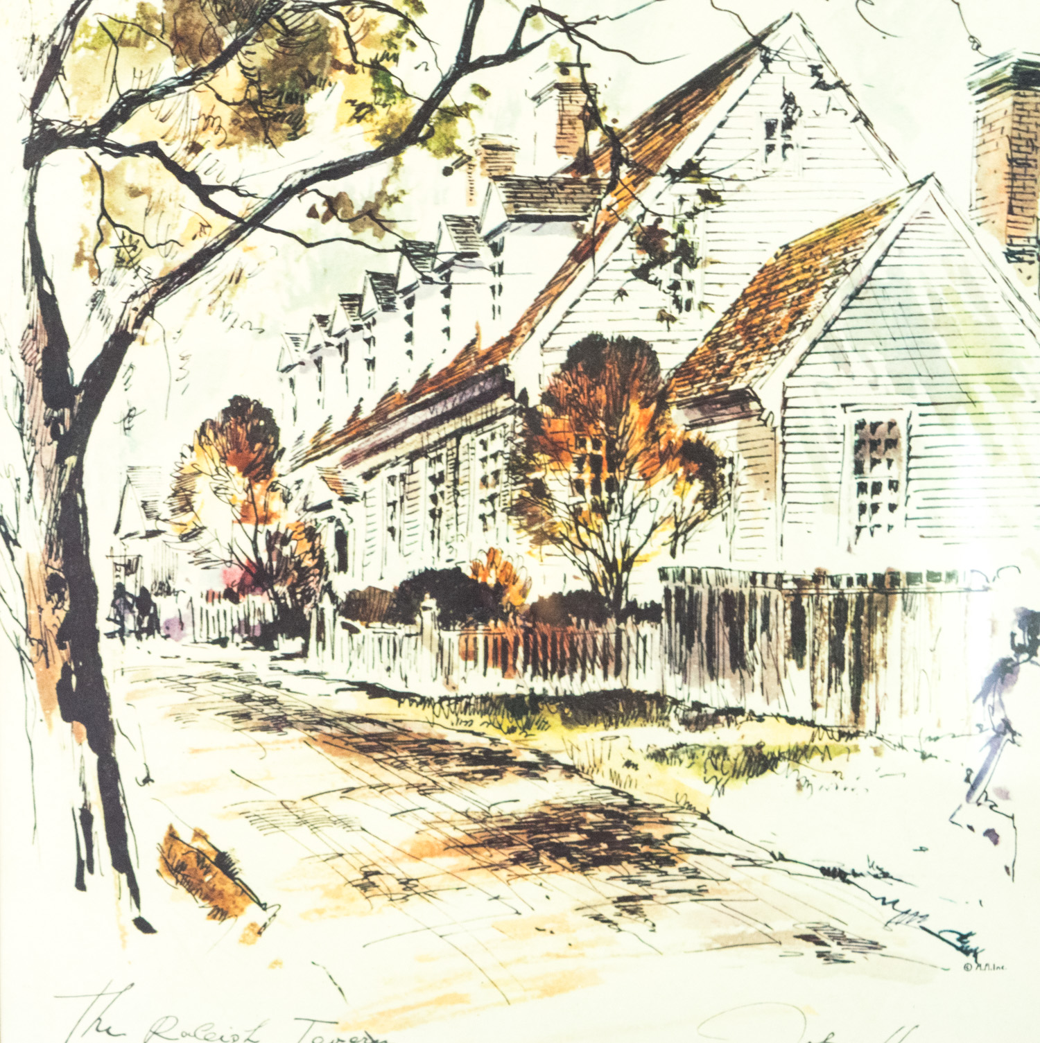 John Haymson "The Raleigh Tavern" Offset Lithograph