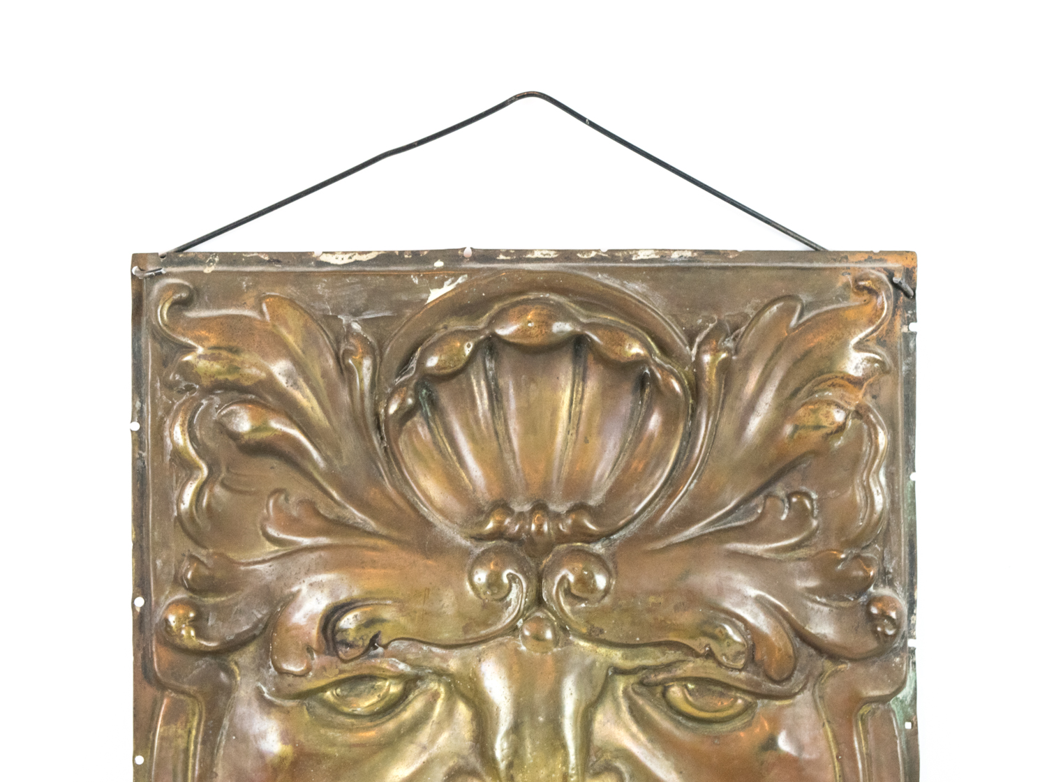 Antique Cast Brass Renaissance Revival Wall Hanging