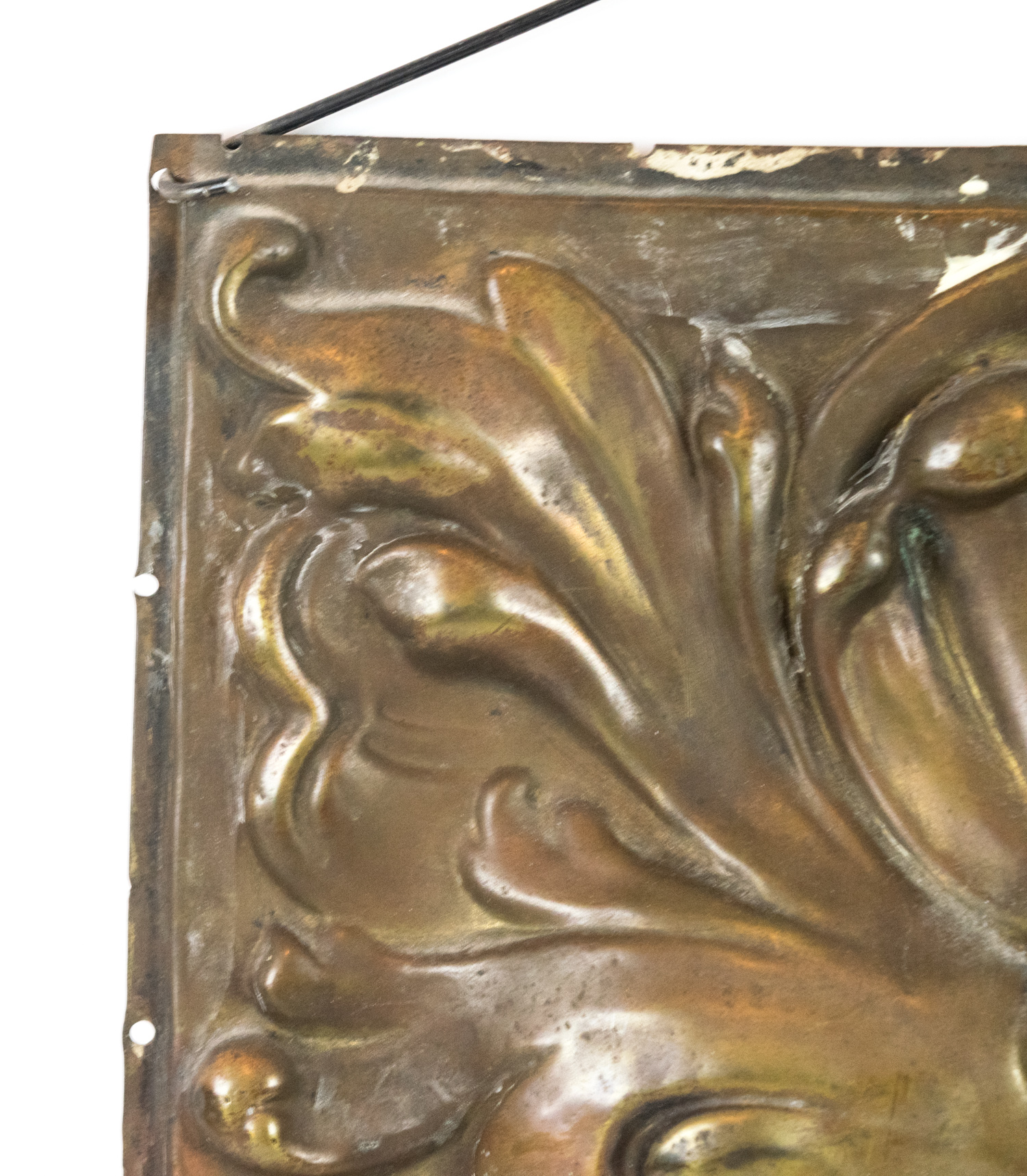 Antique Cast Brass Renaissance Revival Wall Hanging