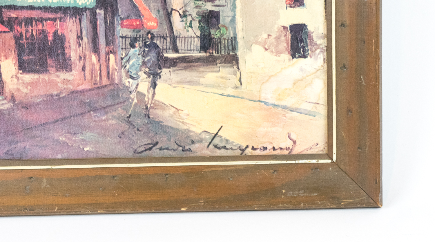 European Cityscape Offset Lithograph