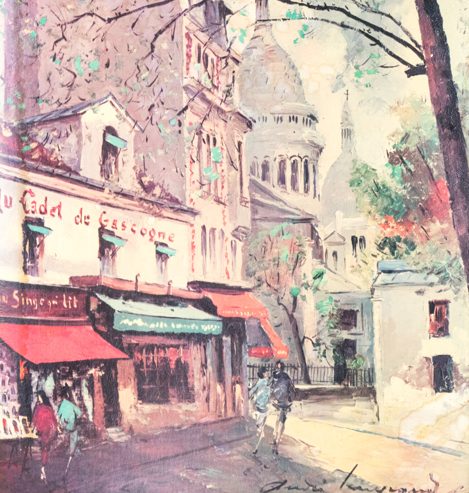 European Cityscape Offset Lithograph