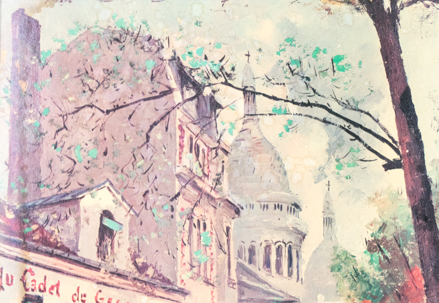 European Cityscape Offset Lithograph