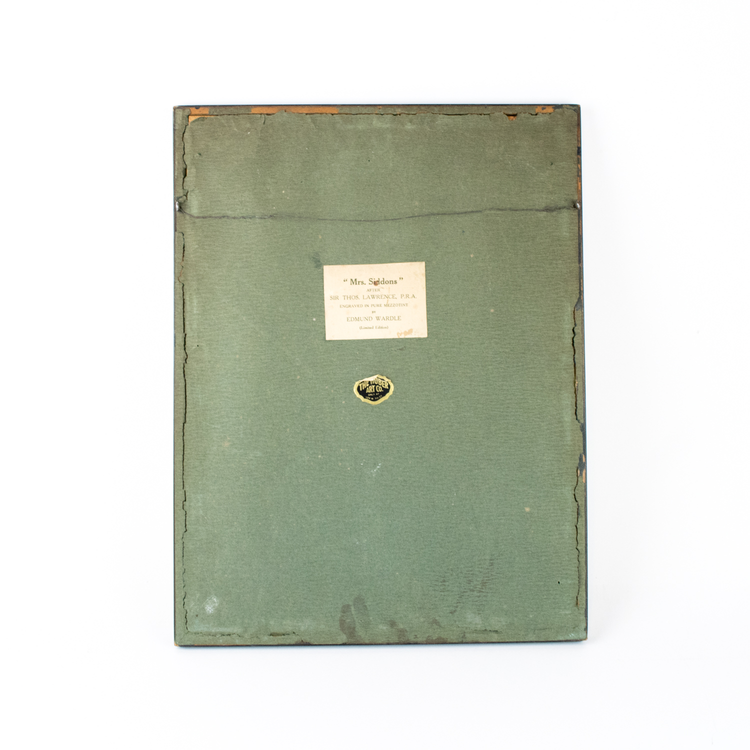 Edmund Wardle Mezzotint Titled "Mrs. Siddons"