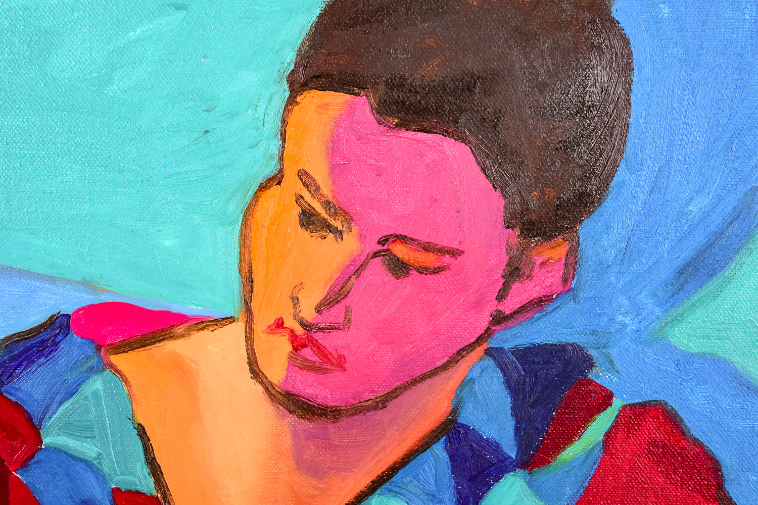 Original Tony Ortega Oil On Canvas Painting