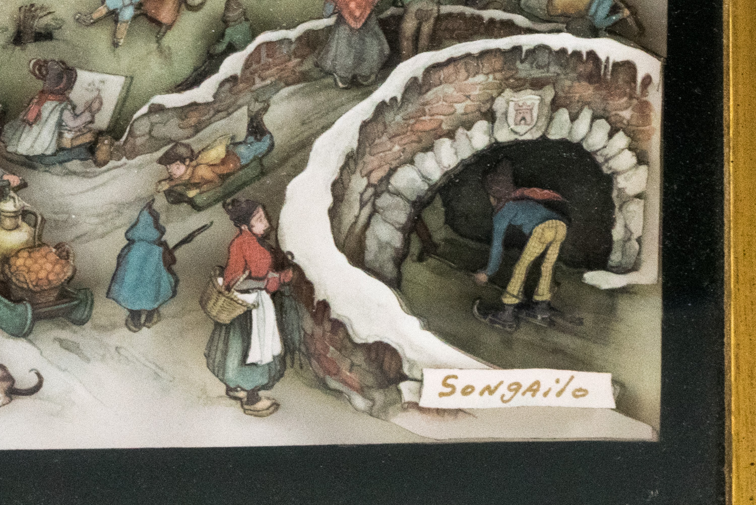 Pair of Judy Songailo Framed Papier-Toles