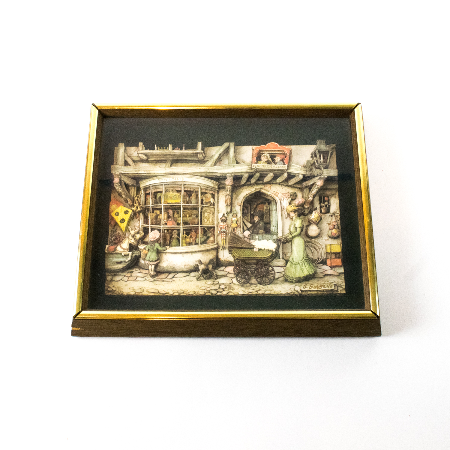 Pair of Judy Songailo Framed Papier-Toles