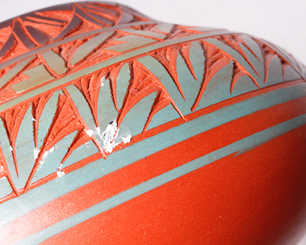 Native American Made Red Earth Pot