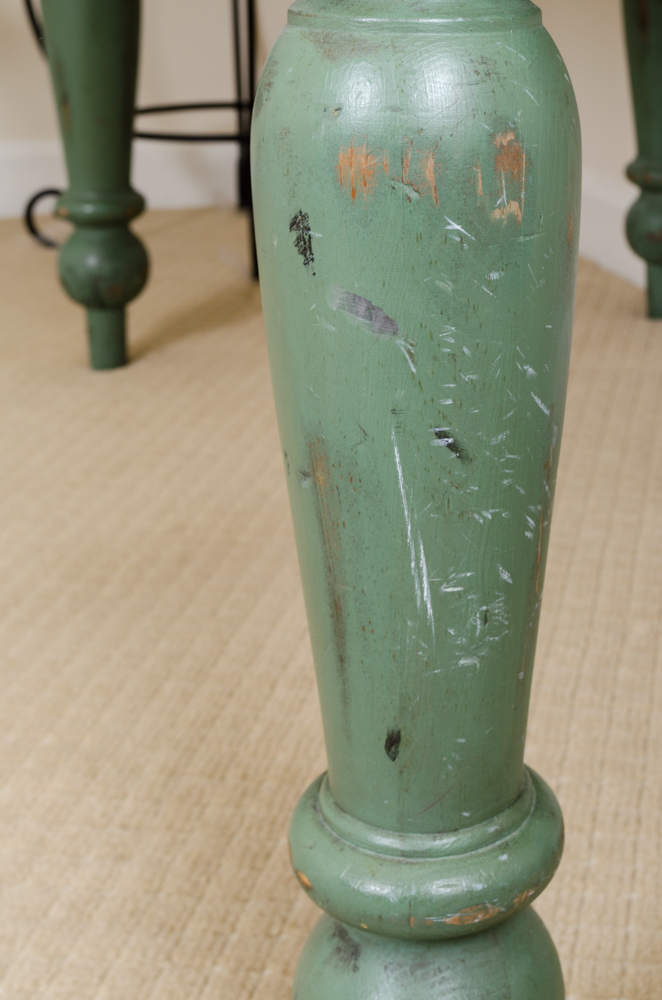 Green Country Desk With Hutch