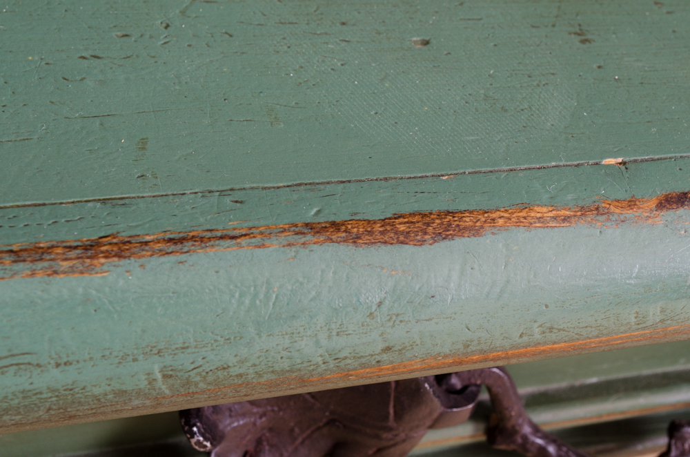 Green Country Desk With Hutch