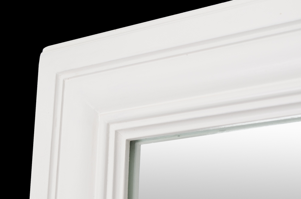 White Framed Wall Mirror