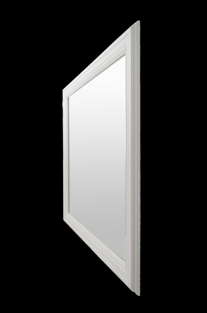 White Framed Wall Mirror
