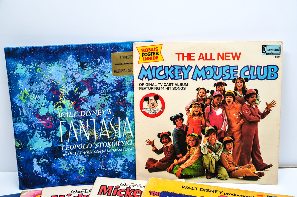 Walt Disney's "Fantasia" and Mickey Mouse Albums on Vinyl