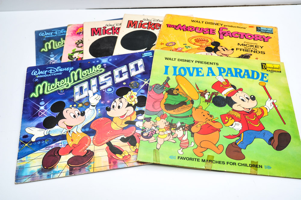 Walt Disney's "Fantasia" and Mickey Mouse Albums on Vinyl