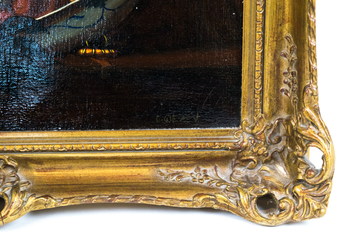 Original Still Life Oil Painting by C. Geizen