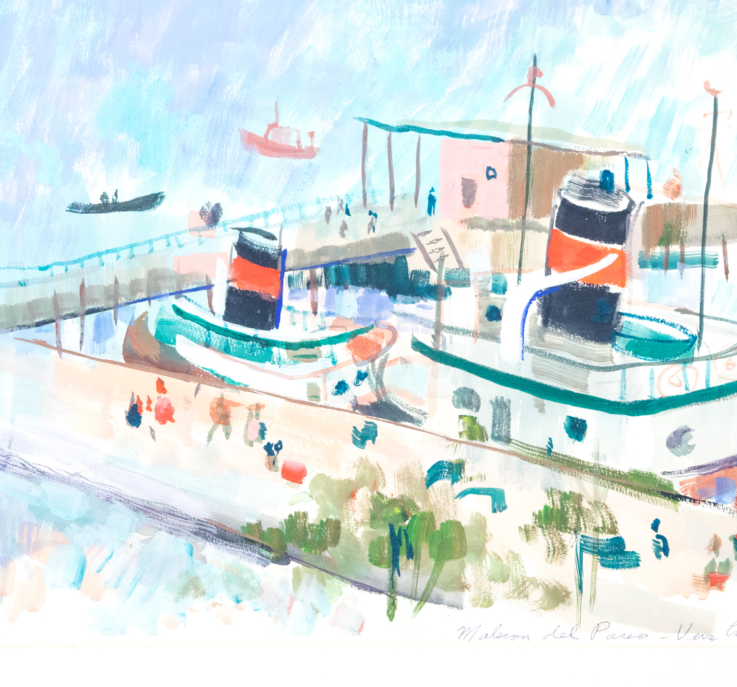 "Malcom del Paseo - Vera Cruz" Original Watercolor