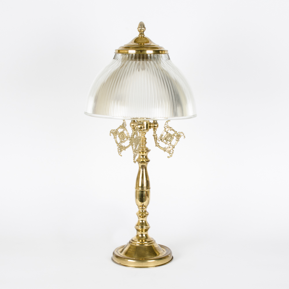 Brass And Glass Lamps