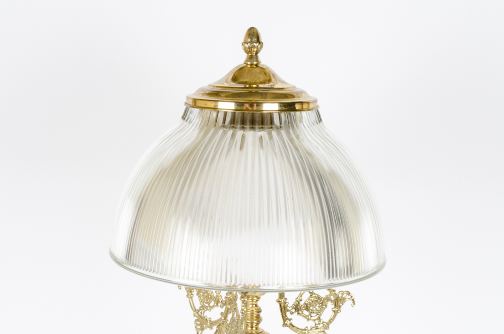 Brass And Glass Lamps