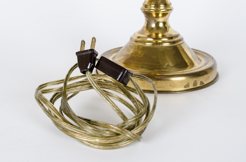 Brass And Glass Lamps