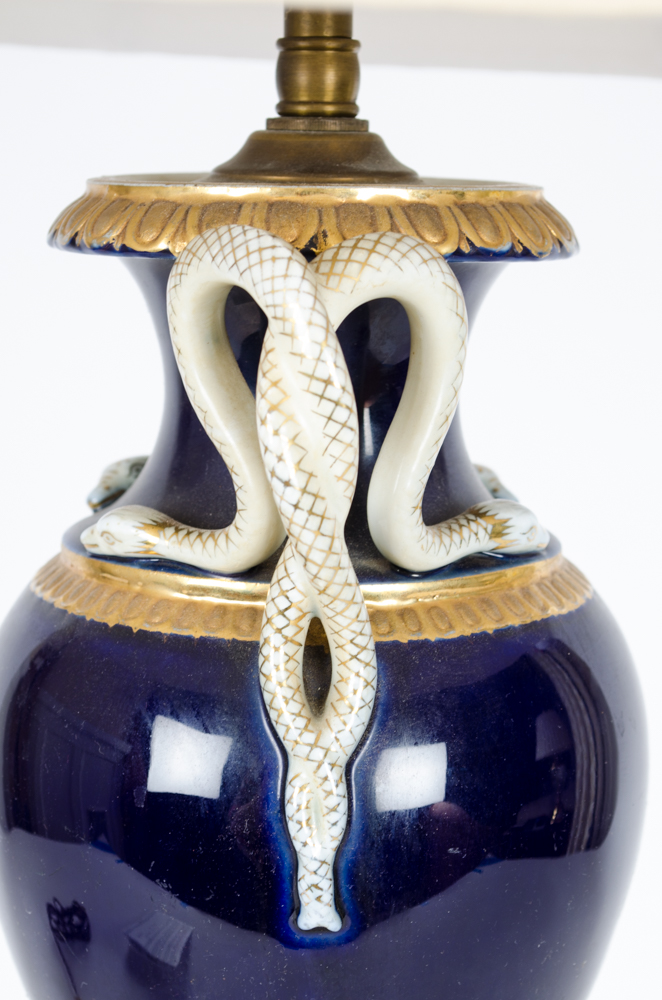 Vintage Sevres Style Lamp