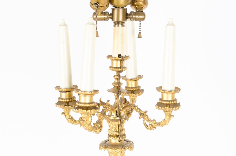 Neoclassical Style Candelabra Lamp