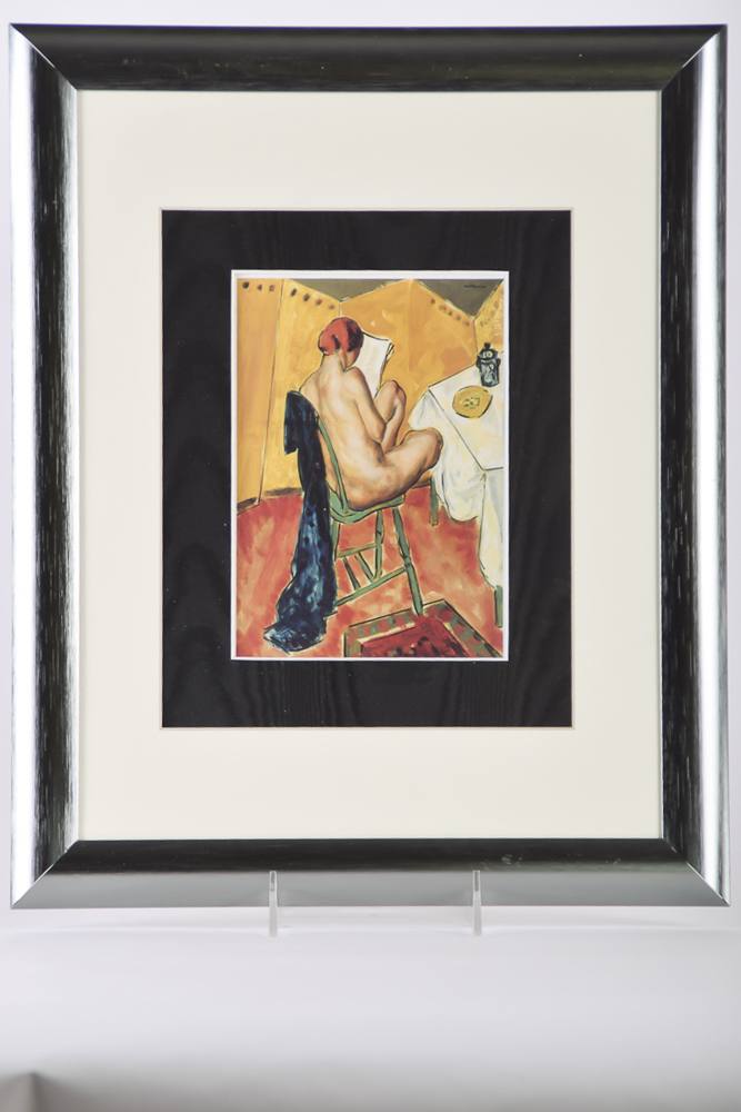 Pair of Female Nude Offset Lithographs