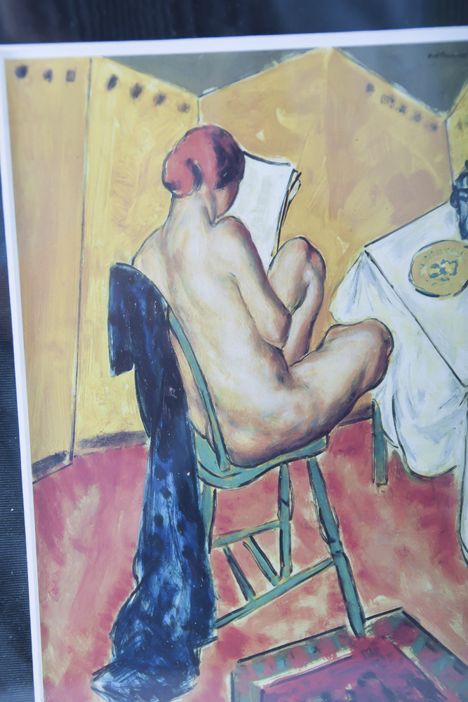 Pair of Female Nude Offset Lithographs