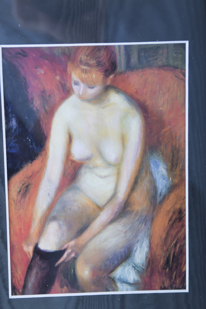 Pair of Female Nude Offset Lithographs