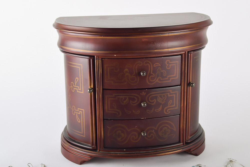 Fashion Earrings and Jewelry Chest