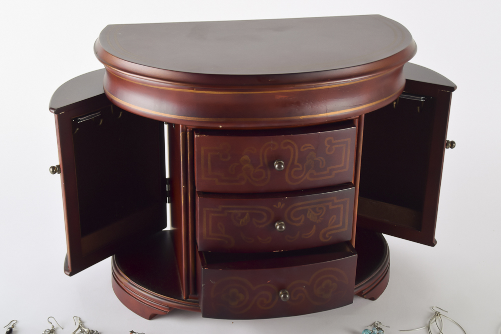 Fashion Earrings and Jewelry Chest