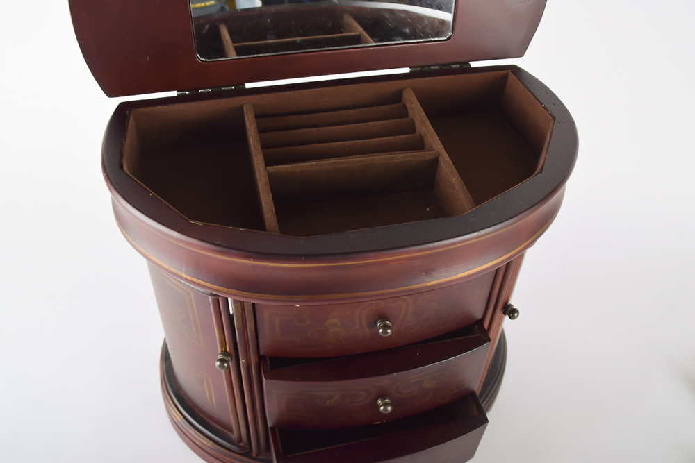 Fashion Earrings and Jewelry Chest