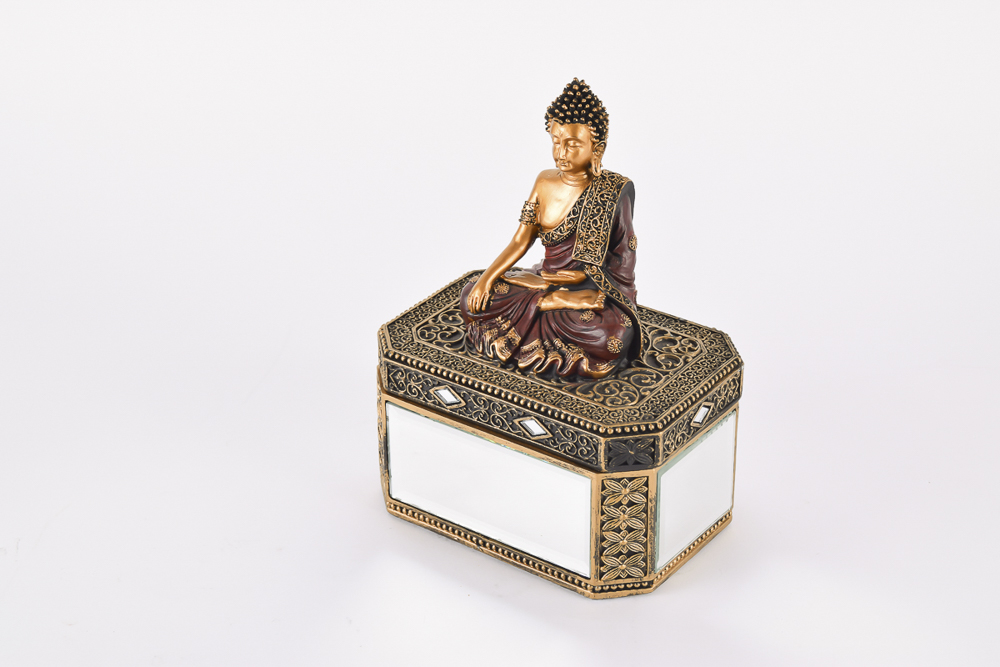 Ornate Trinket Boxes including Buddha