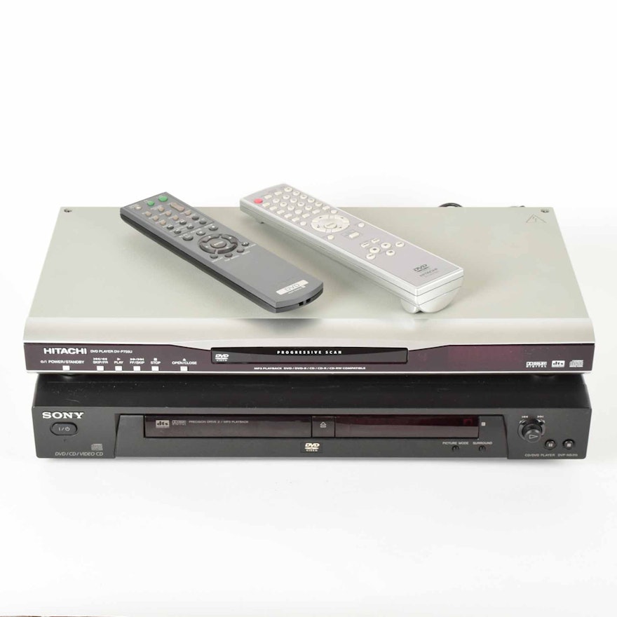 Hitachi and Sony DVD Players