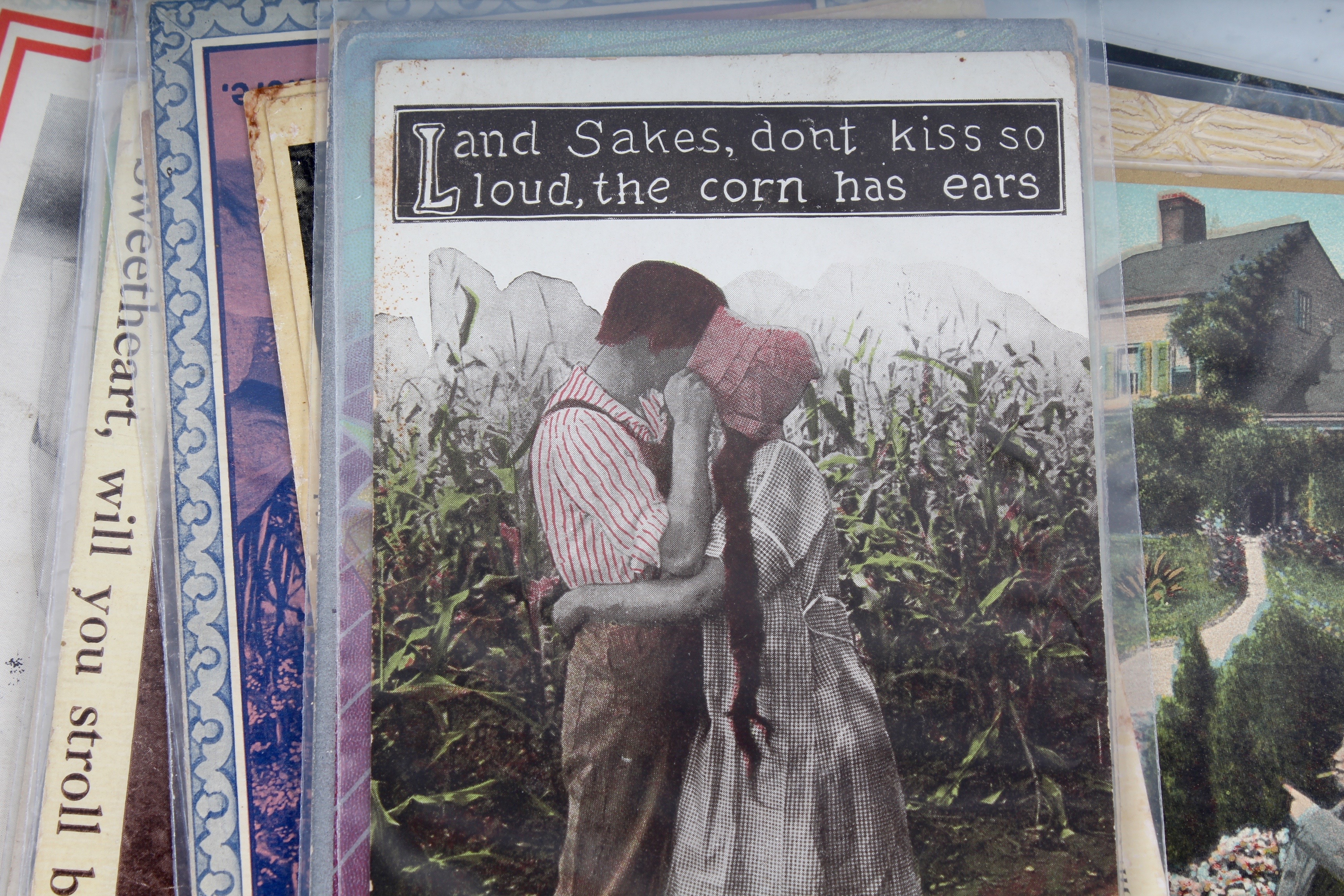 Collection of Antique Lover's Postcards