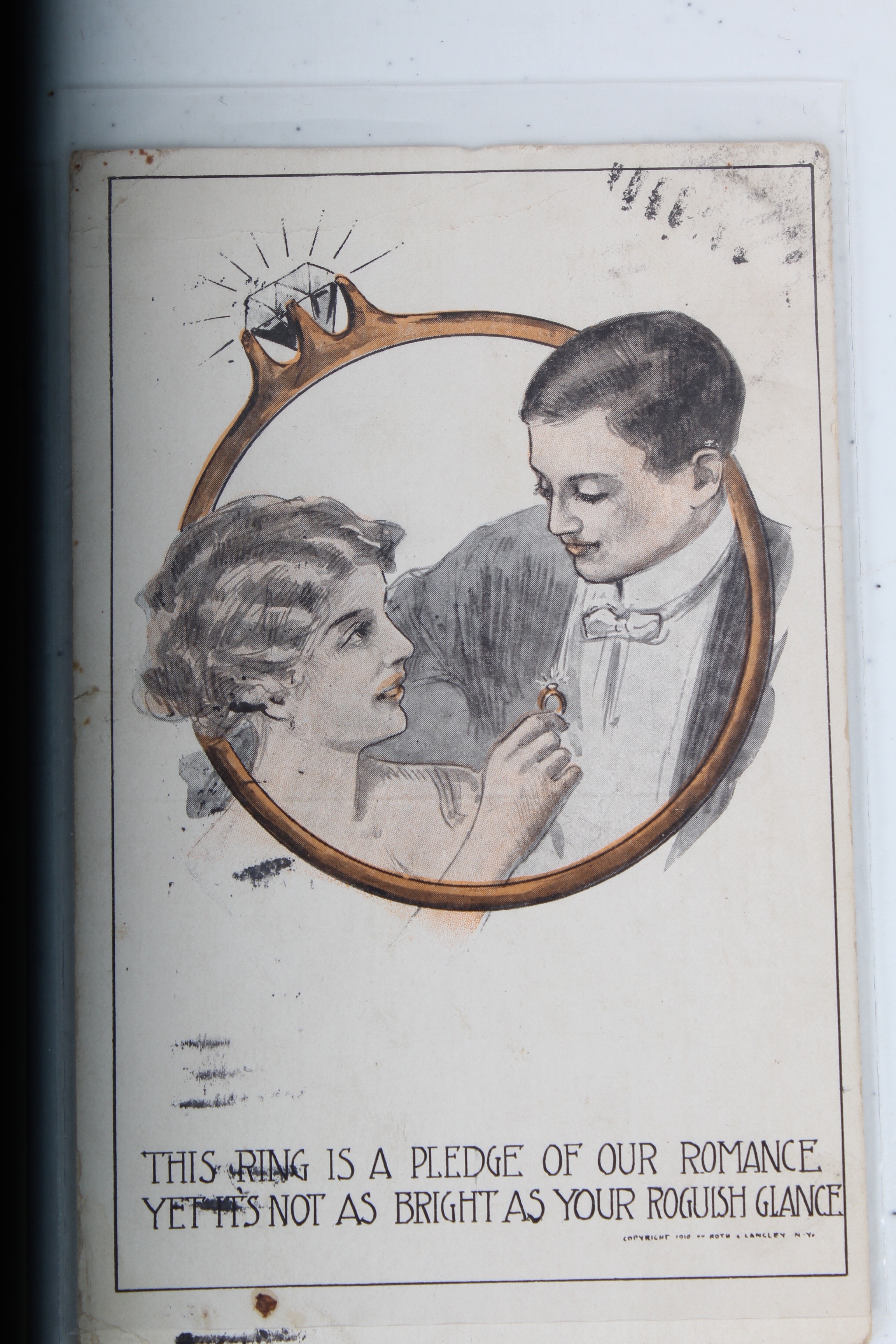 Collection of Antique Lover's Postcards