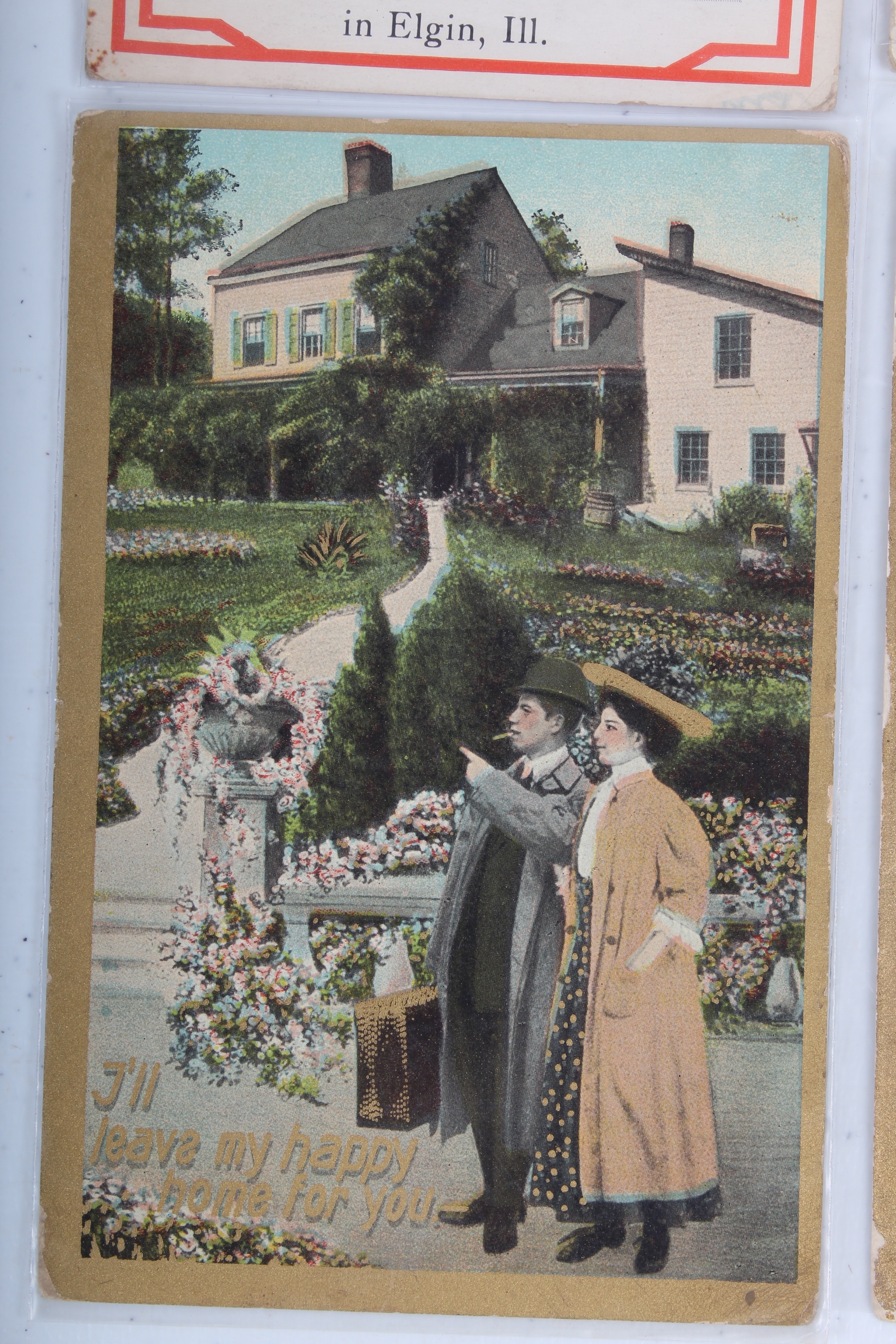Collection of Antique Lover's Postcards