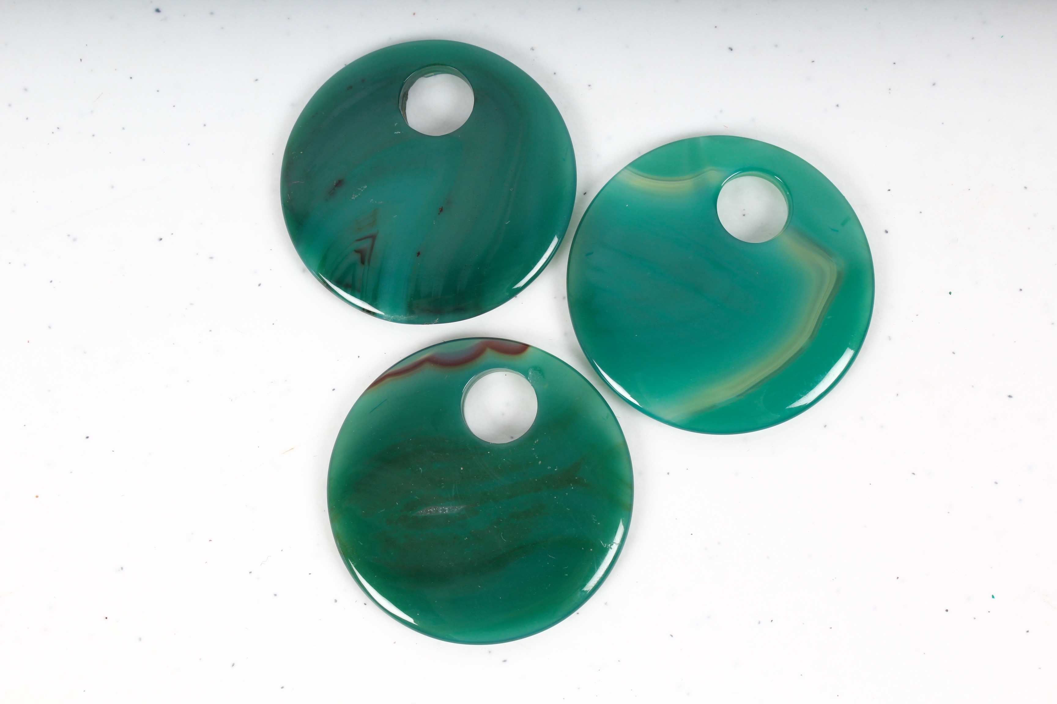 Collection of Polished Agate Pendants