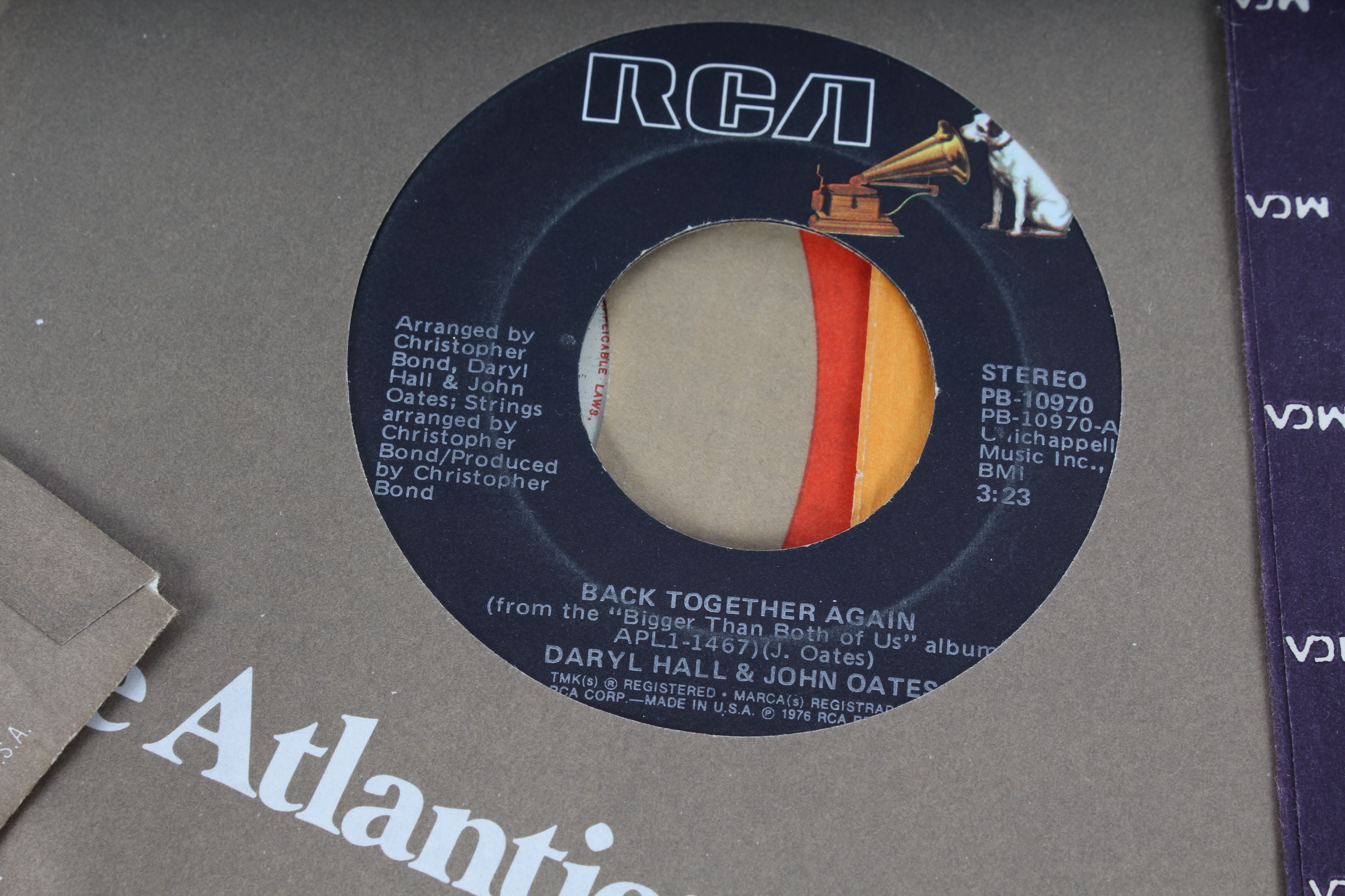 Large Collection of Vintage 45 RPM Records Featuring the Beatles